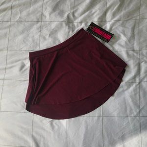 New with Tags Eurotard Eggplant Skirt Size L